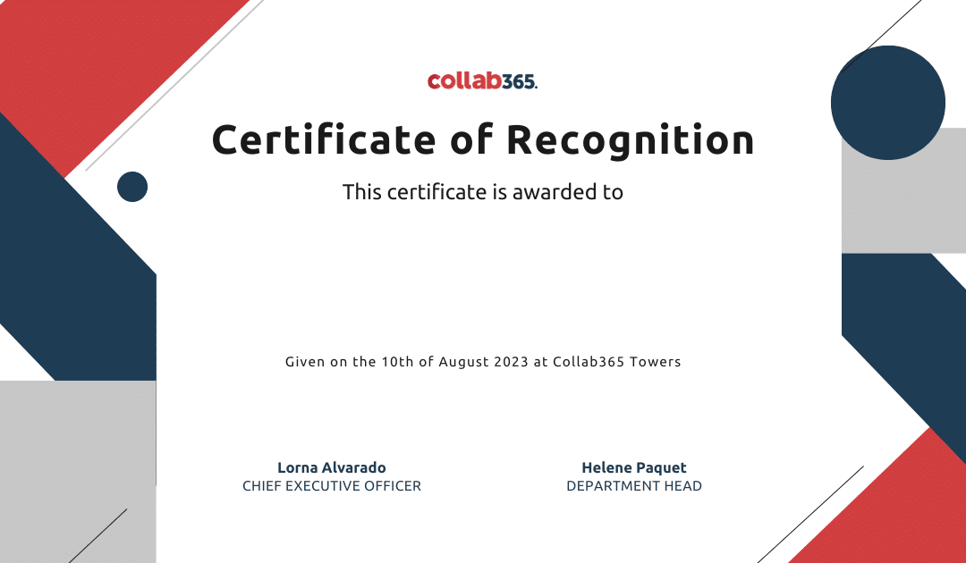 certificate employee