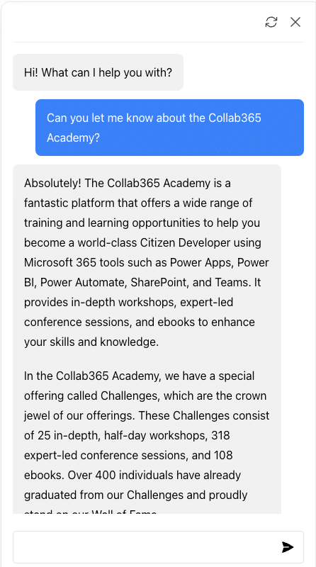 chatbase embedded in a website