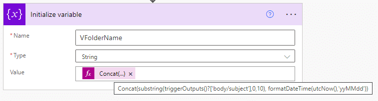 folder name variable