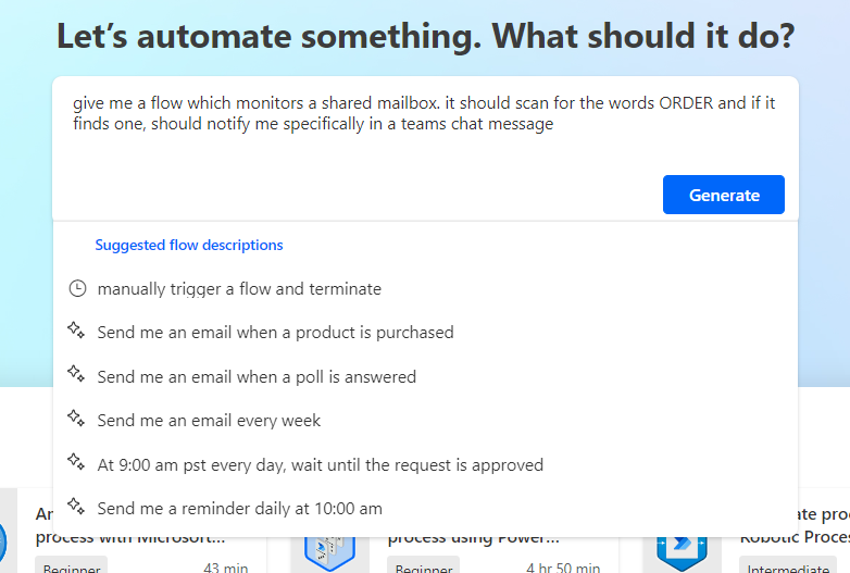 powerautomate initiation